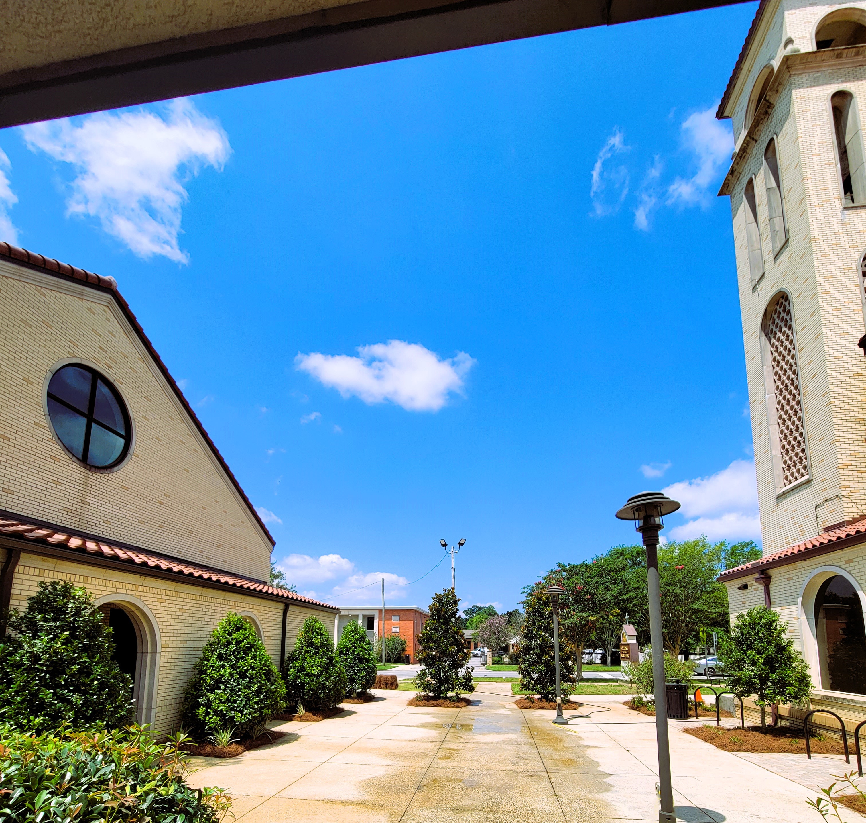 The Cathedral of Sacred Heart Courtyard Revamp: Landscaping in Pensacola, FL
